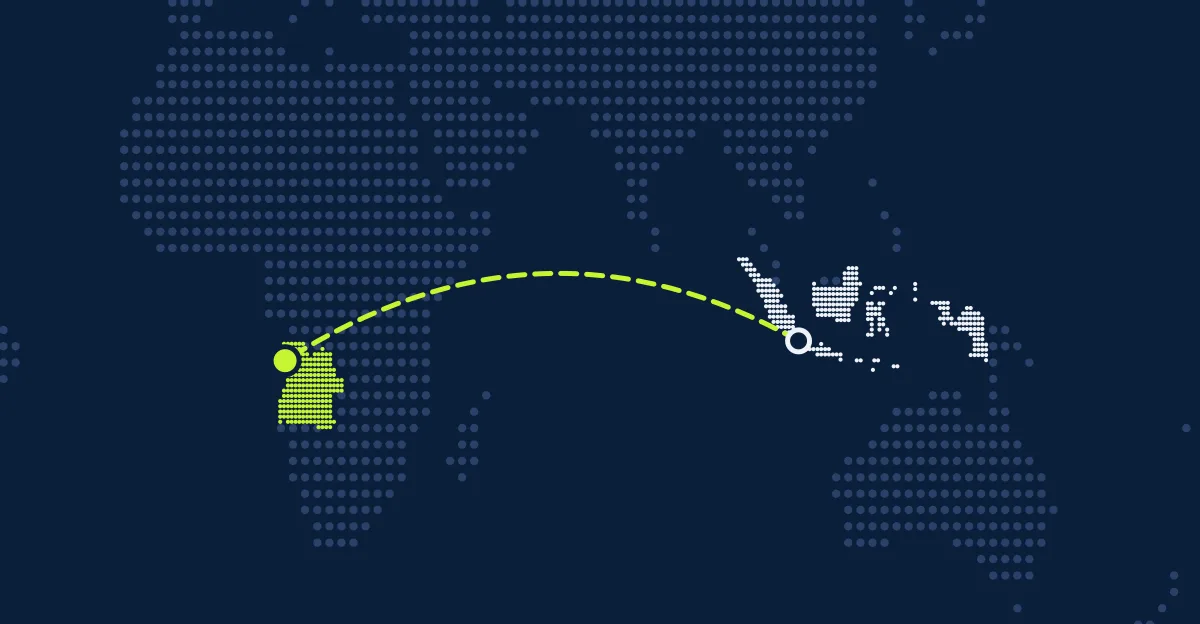 Indonesien → Angola