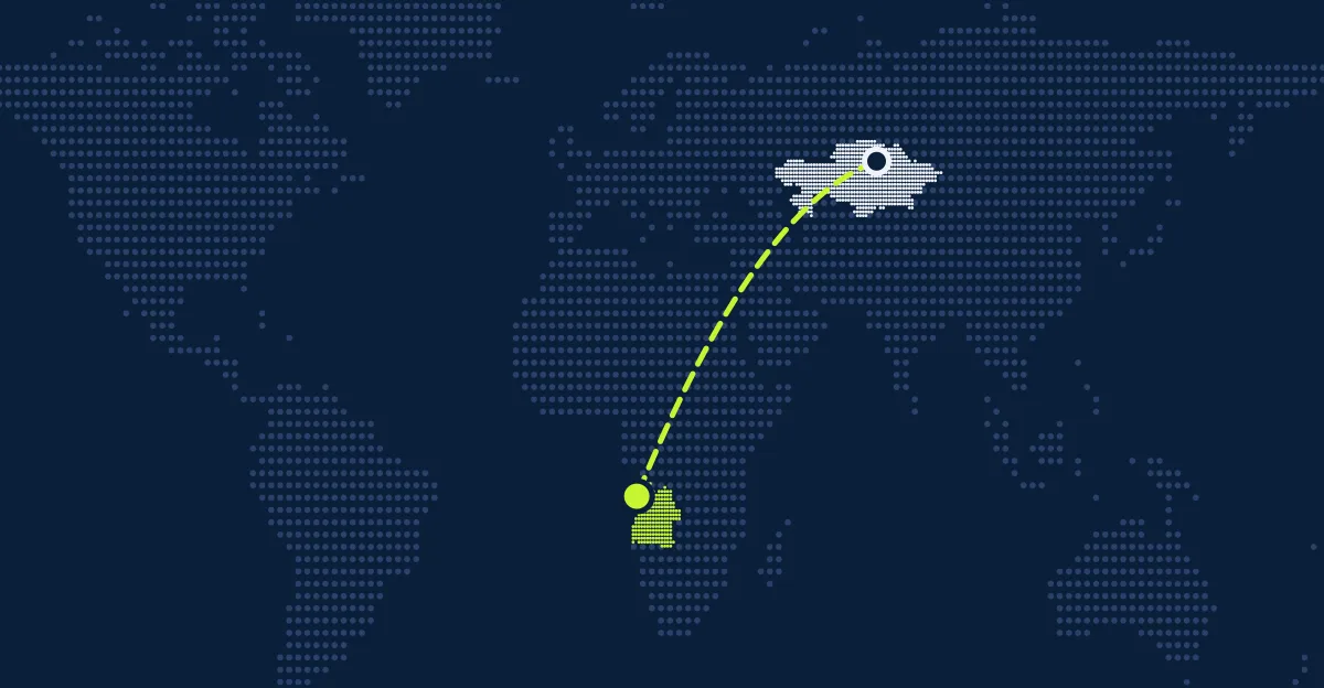 Kazakhstan → Angola