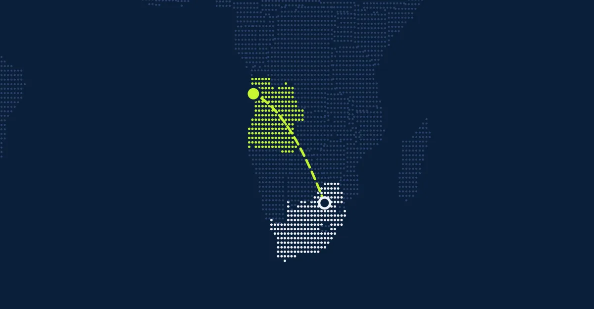 Sudáfrica → Angola