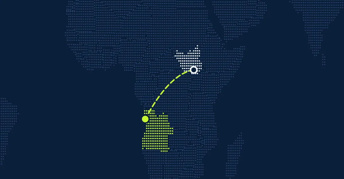Güney Sudan → Angola