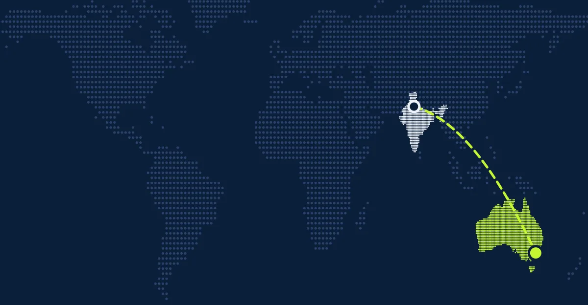 India → Australia