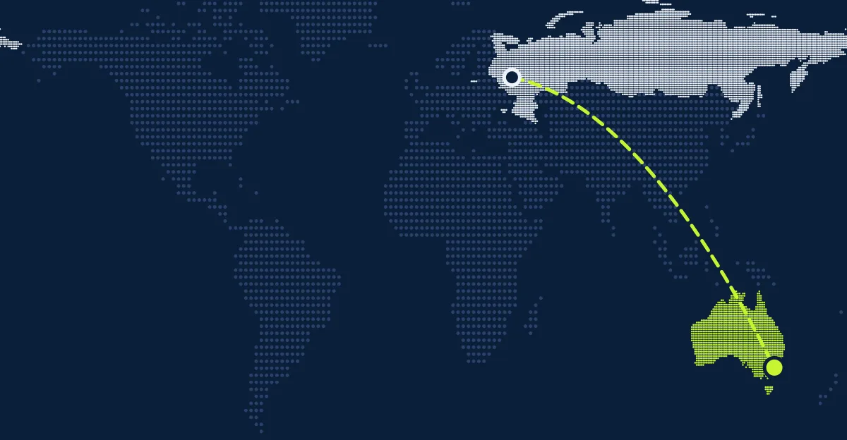 Rússia → Austrália