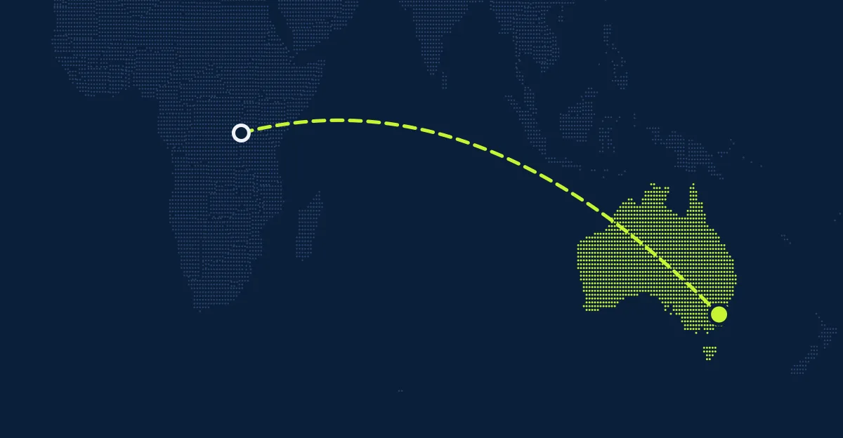 Ruanda → Austrália