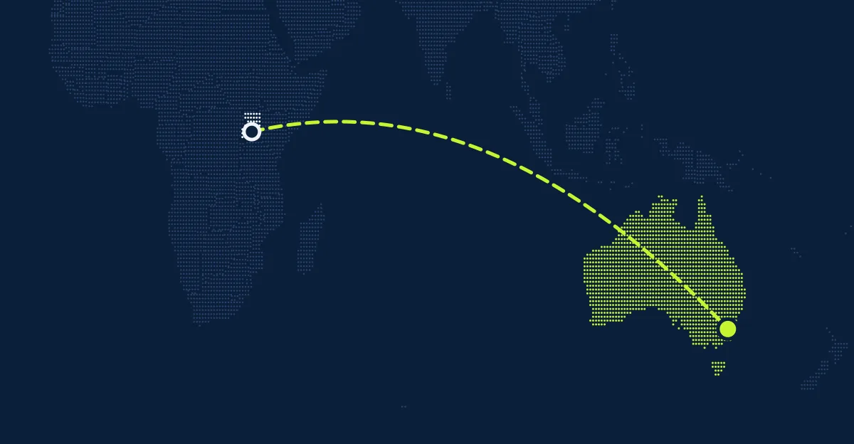 Uganda → Austrália