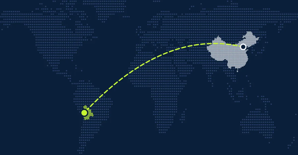 China → Bolívia