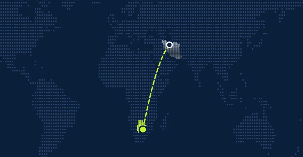 ईरान → बोत्स्वाना