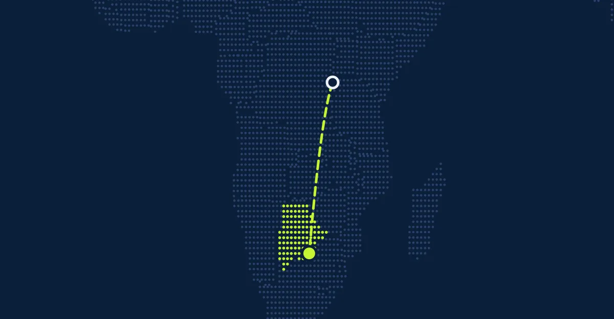 Ruanda → Botsuana