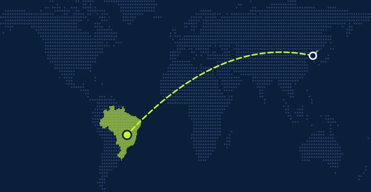 Coreia do Norte → Brasil