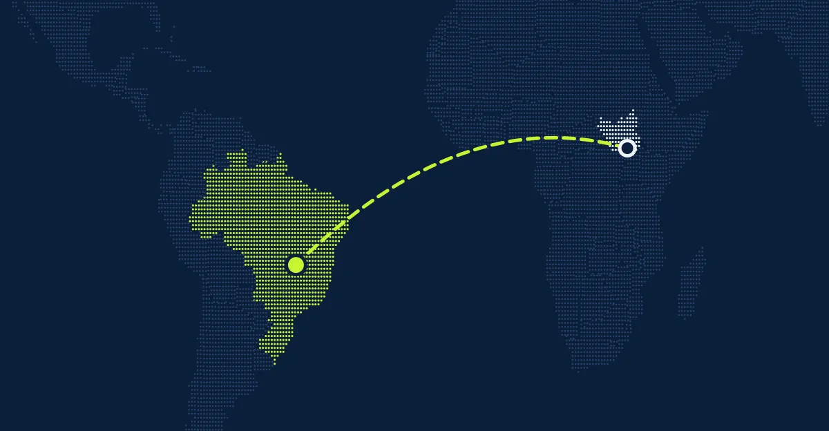 Sudão do Sul → Brasil