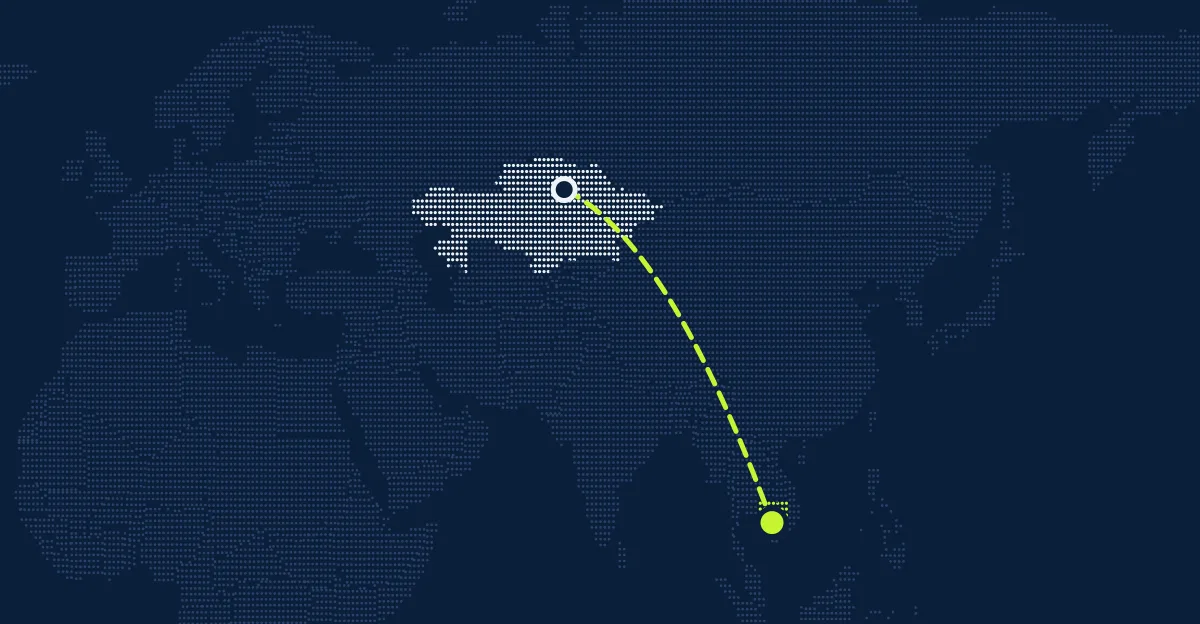 Kazakistan → Kamboçya