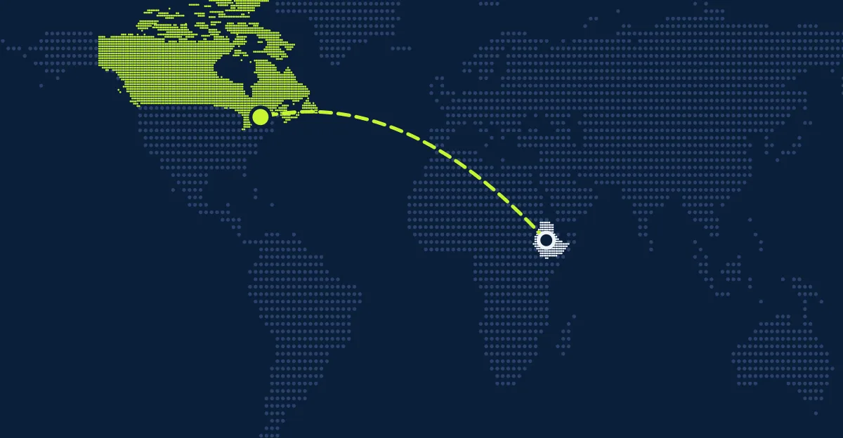 Etiópia → Canadá
