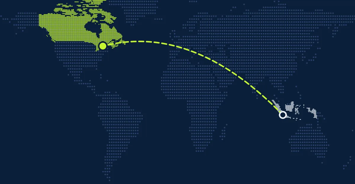 インドネシア → カナダ