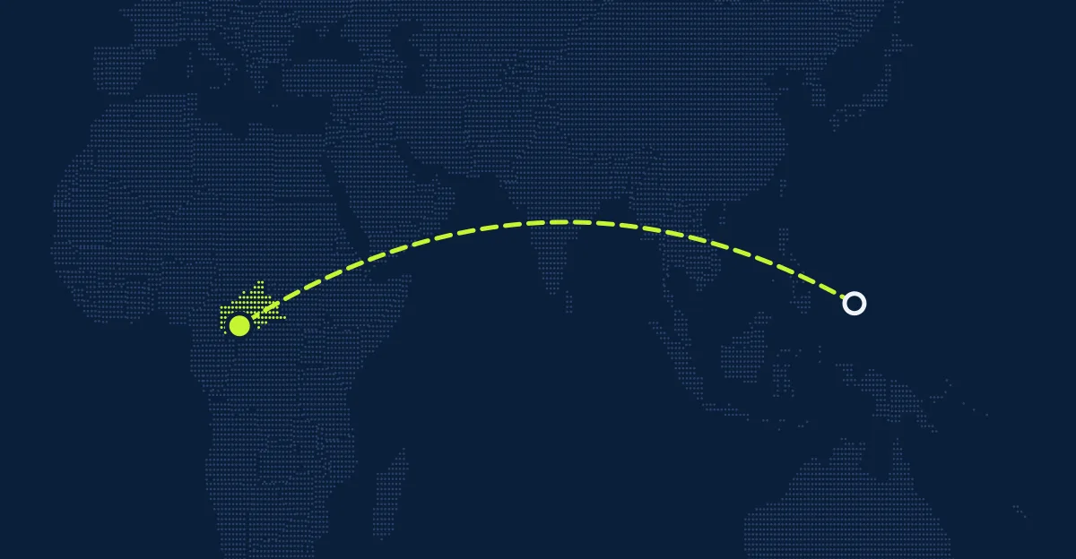 Palau → Orta Afrika Cumhuriyeti