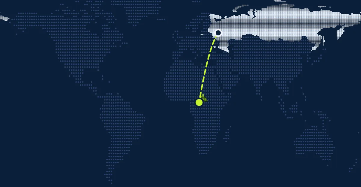 Rússia → República Centro-Africana