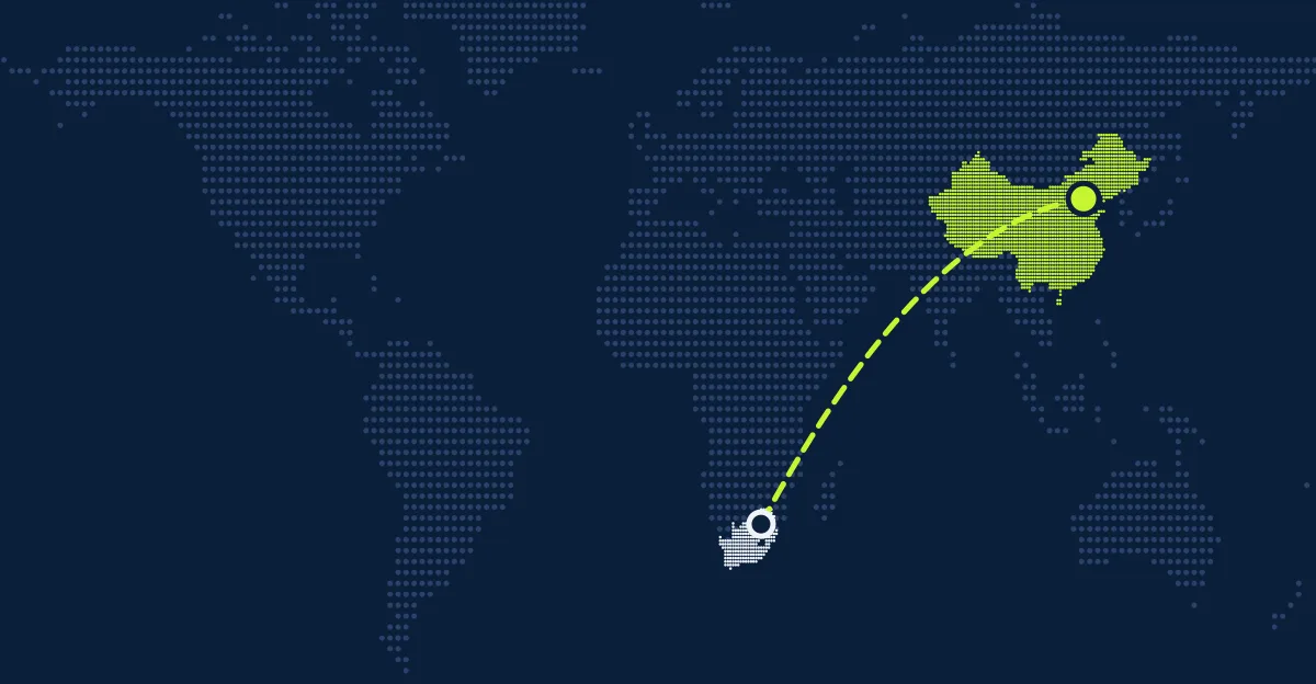 Südafrika → China