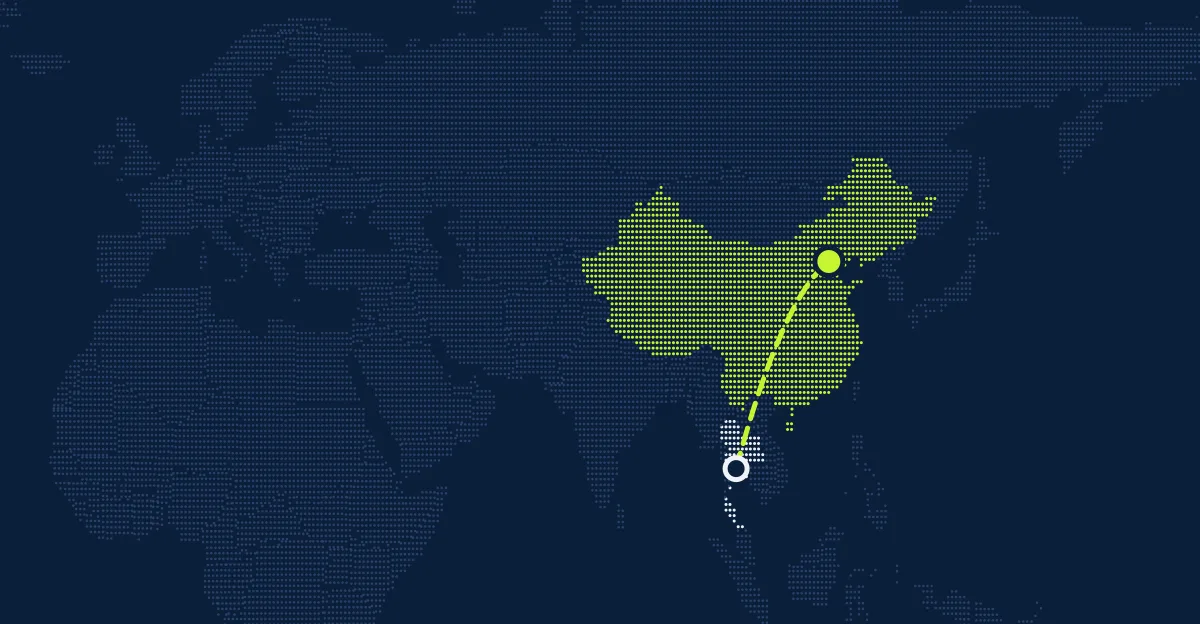 タイ → 中国