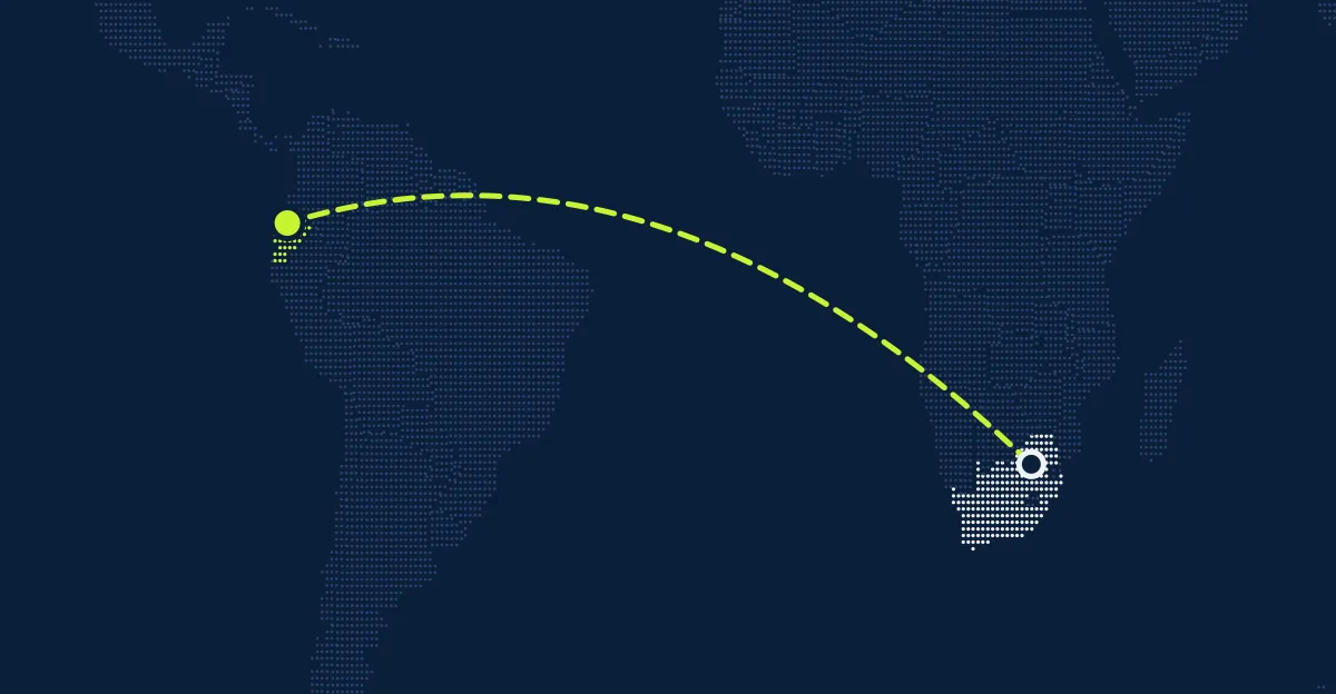Südafrika → Ecuador