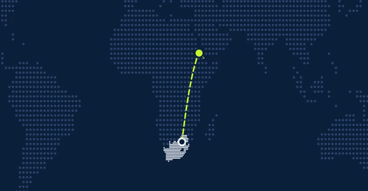 Südafrika → Eritrea