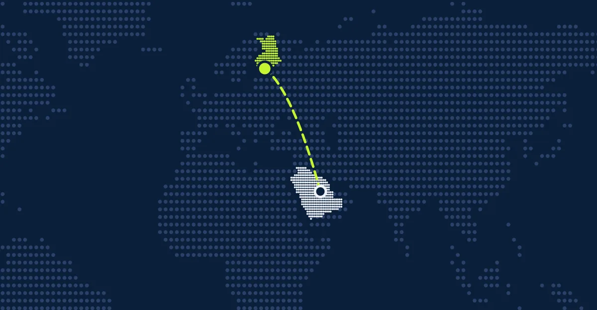 Arábia Saudita → Finlândia