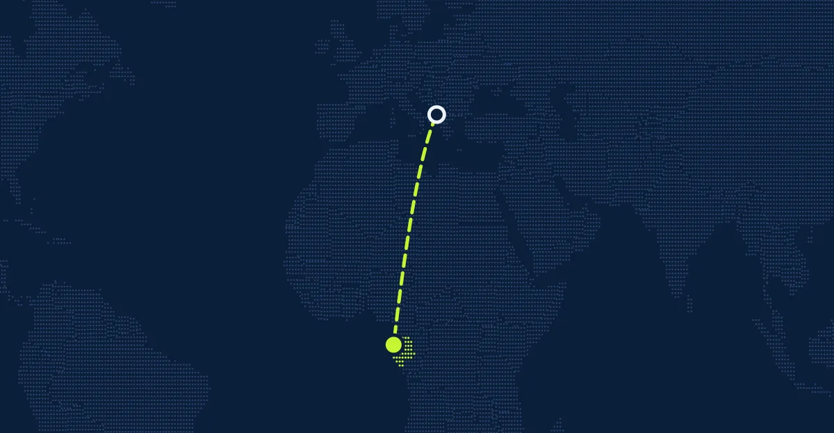 Albania → Gabón