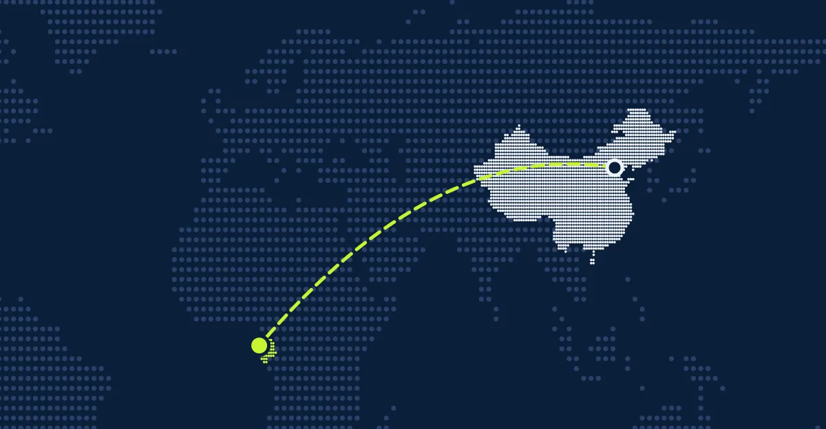 China → Gabão