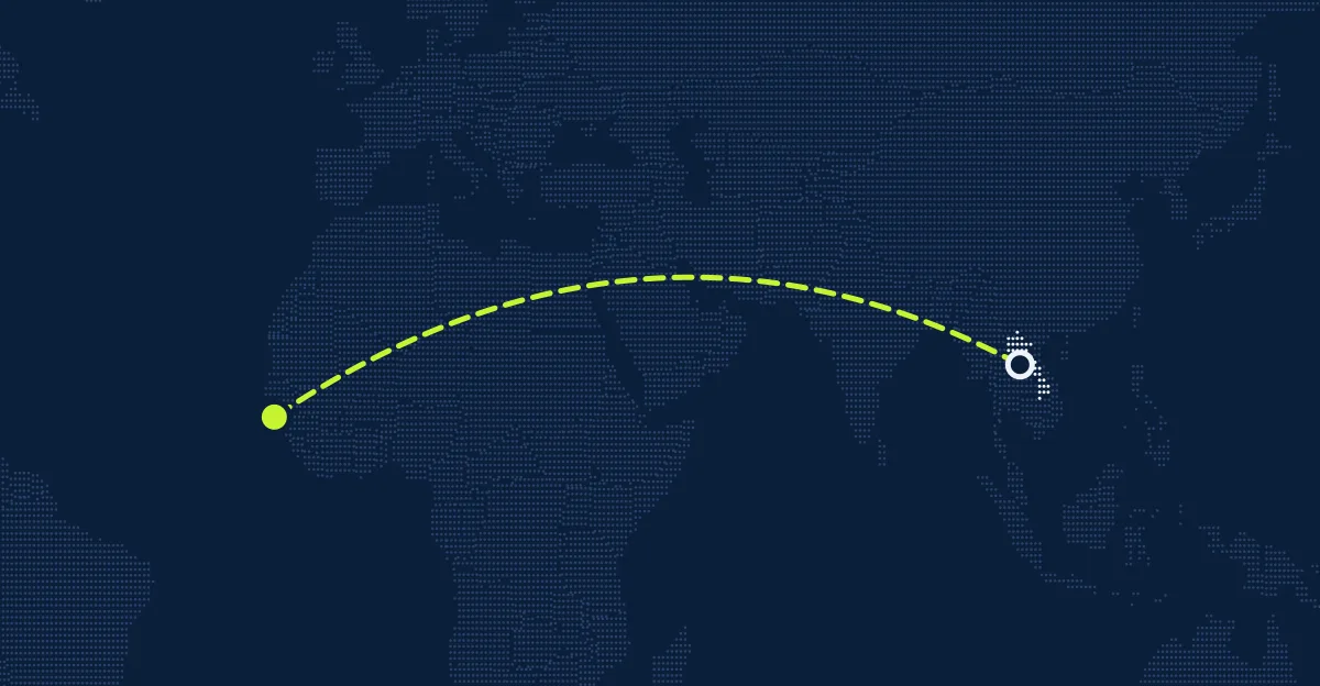 Laos → Guiné-Bissau