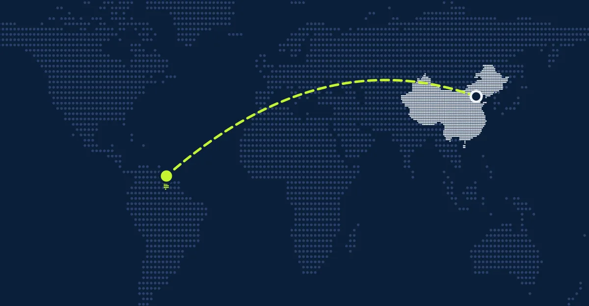 China → Guiana