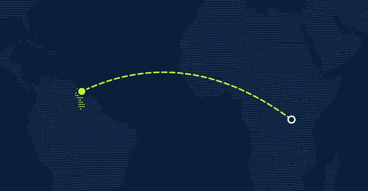 Ruanda → Guiana