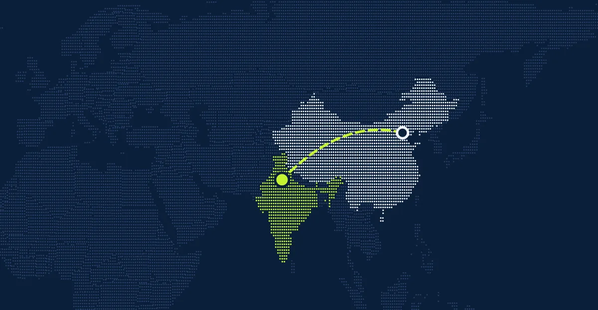 Tiongkok → India