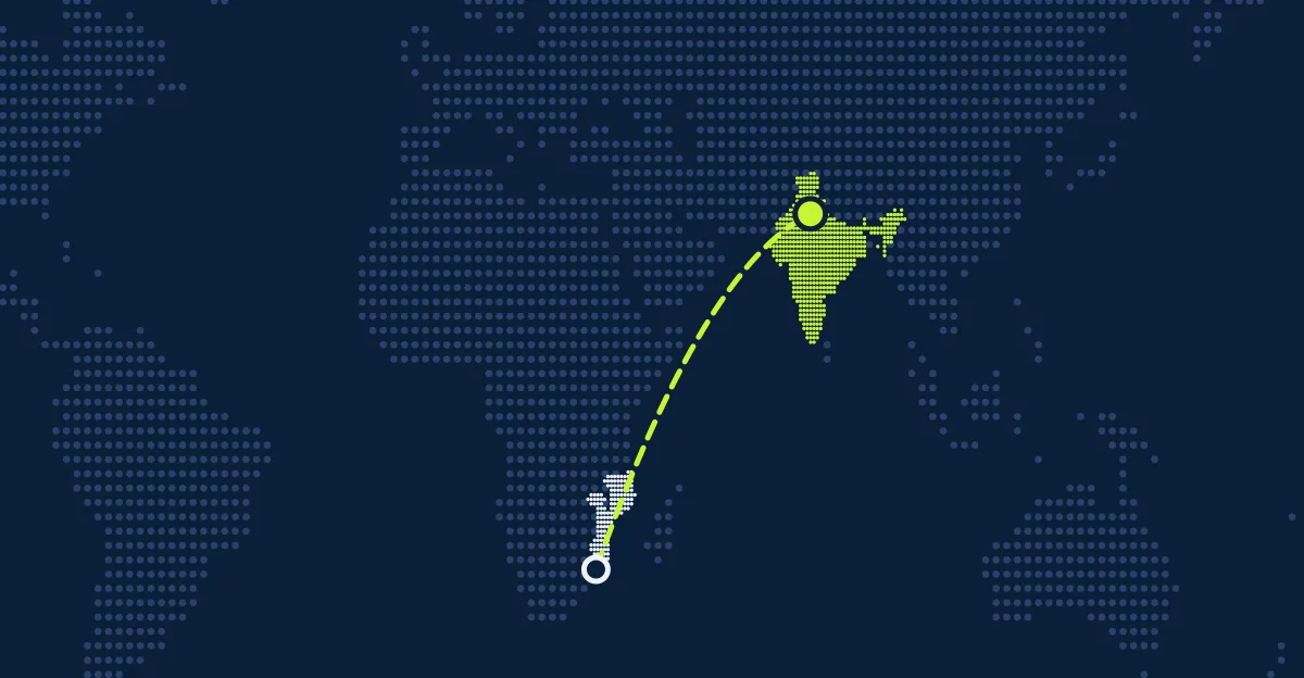 Moçambique → Índia