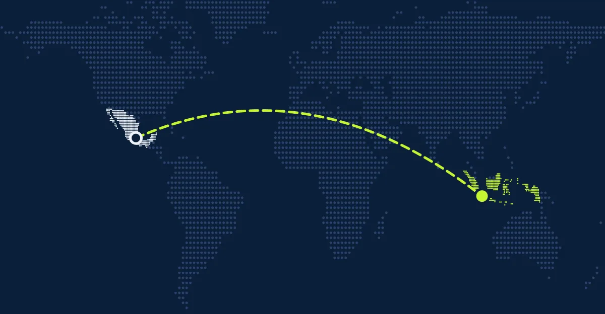 México → Indonésia