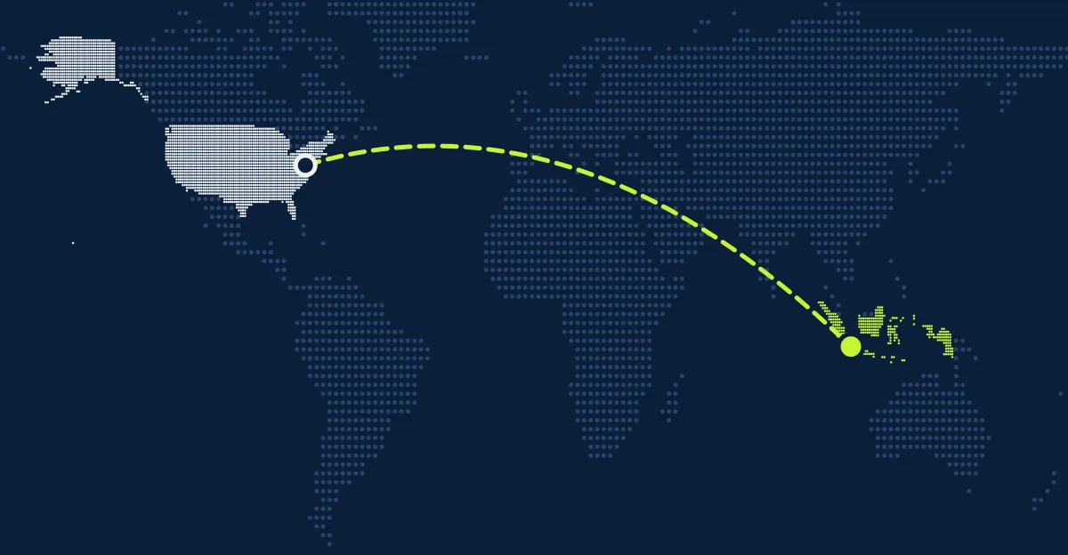 Estados Unidos → Indonésia
