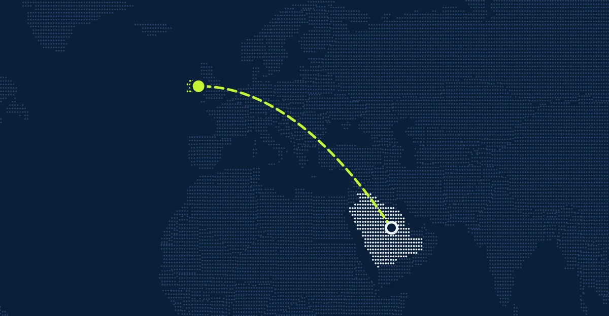 Arábia Saudita → Irlanda
