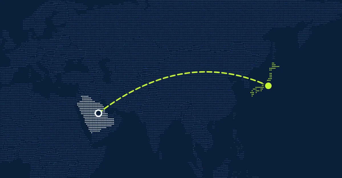 Arábia Saudita → Japão
