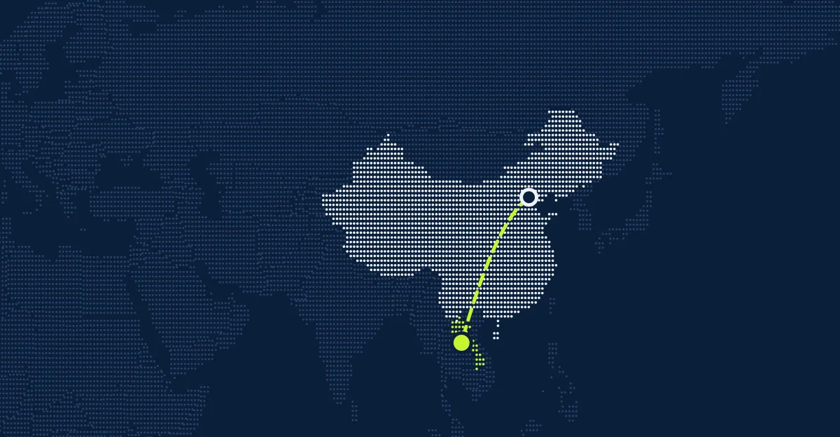 China → Laos