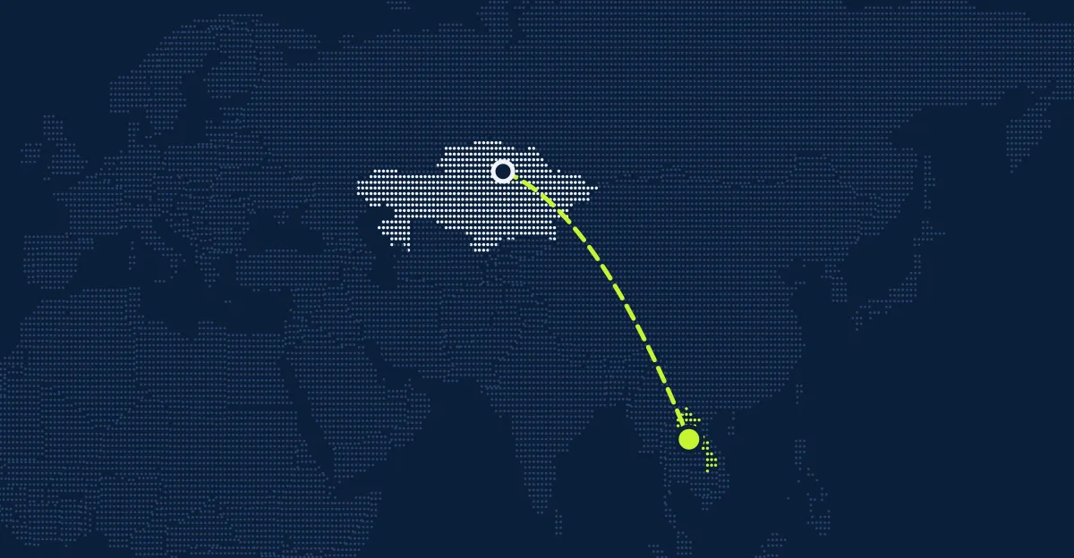 Cazaquistão → Laos