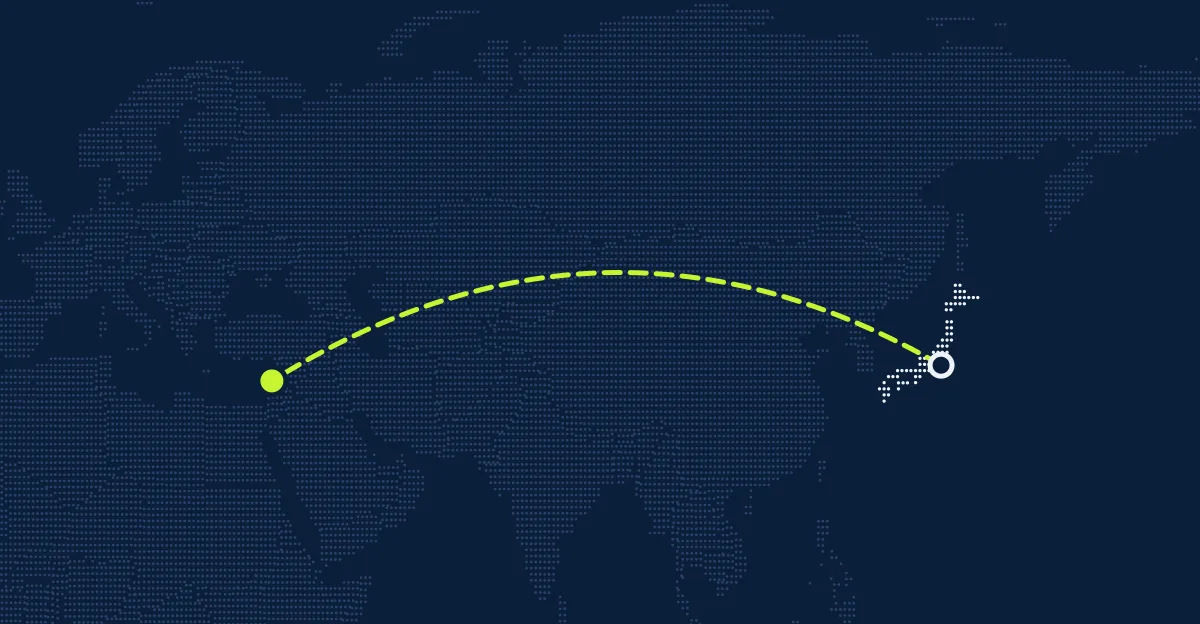日本 → レバノン