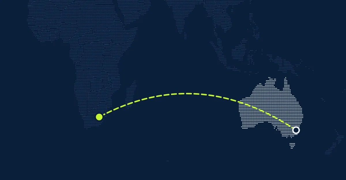 Australien → Lesotho