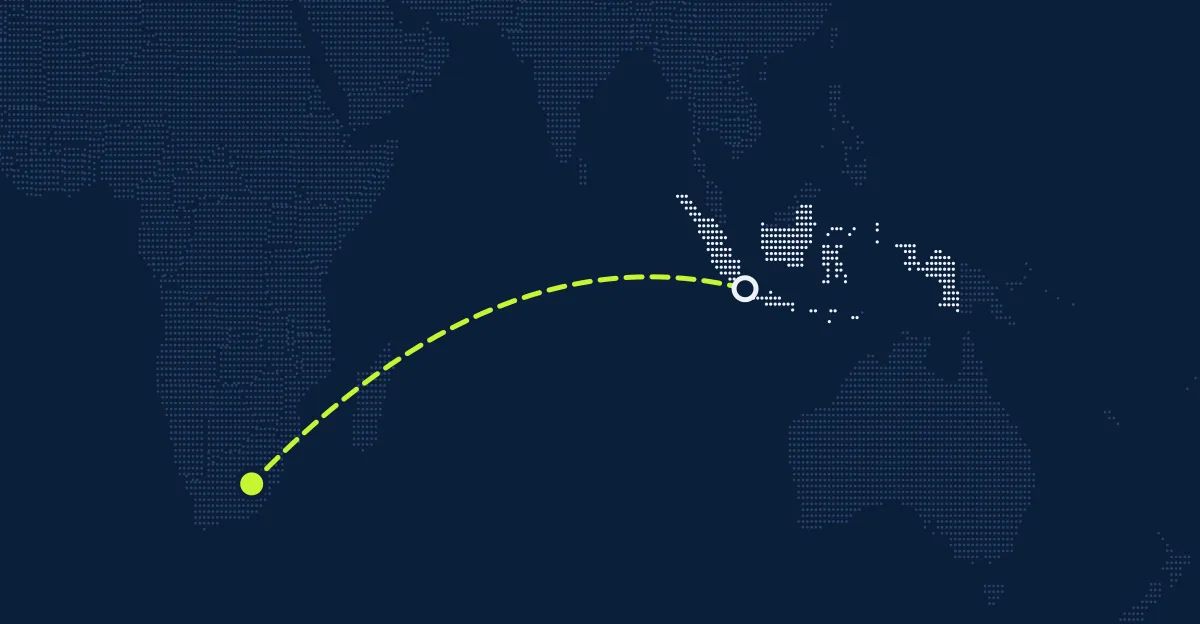 Indonesia → Lesotho
