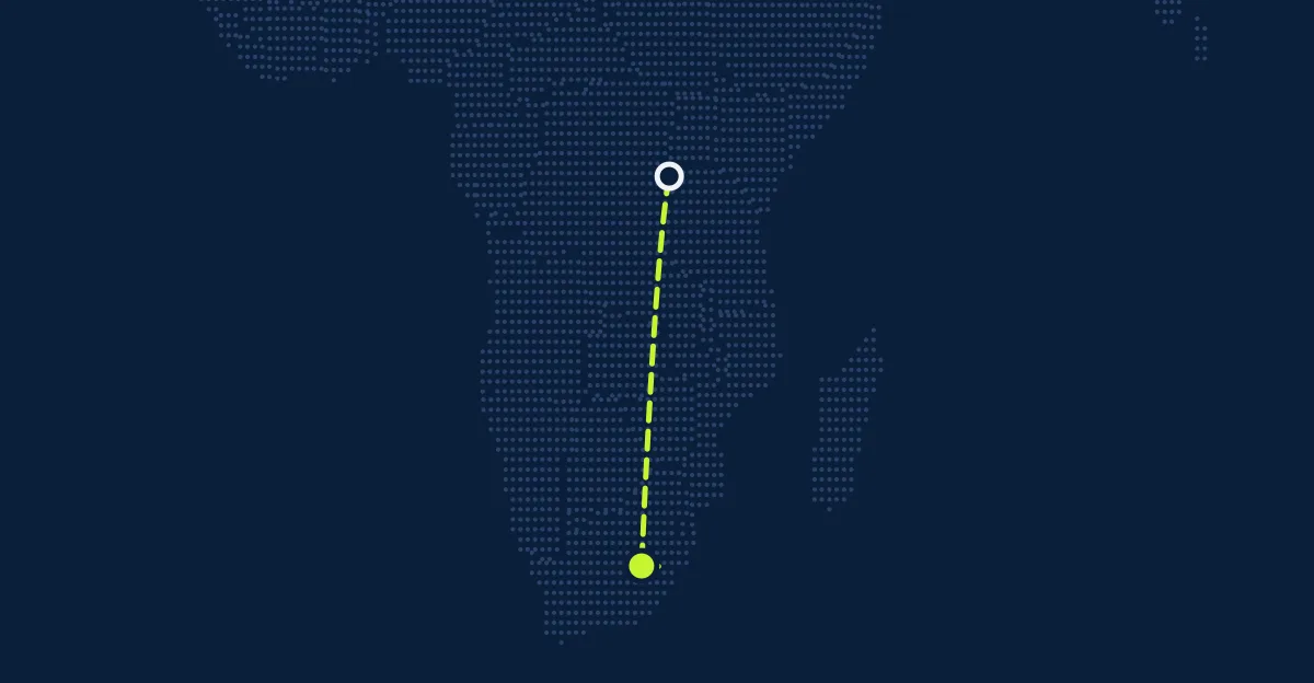 Ruanda → Lesoto