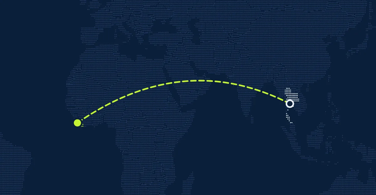 Tailândia → Libéria