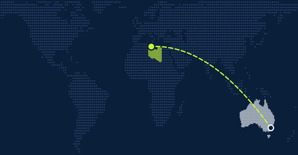 Austrália → Líbia