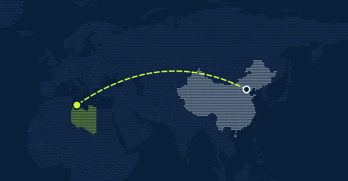 China → Líbia