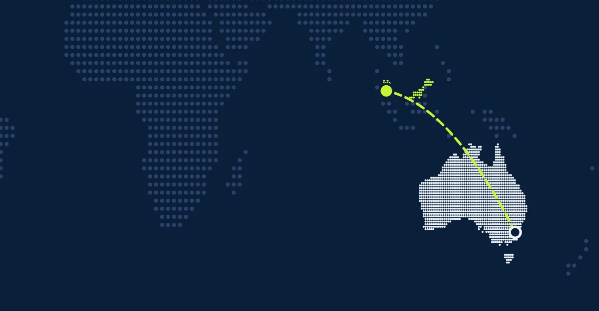 Australien → Malaysia