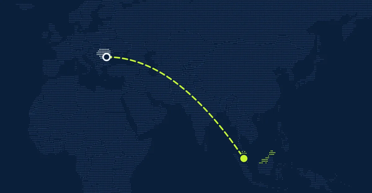 Rumänien → Malaysia