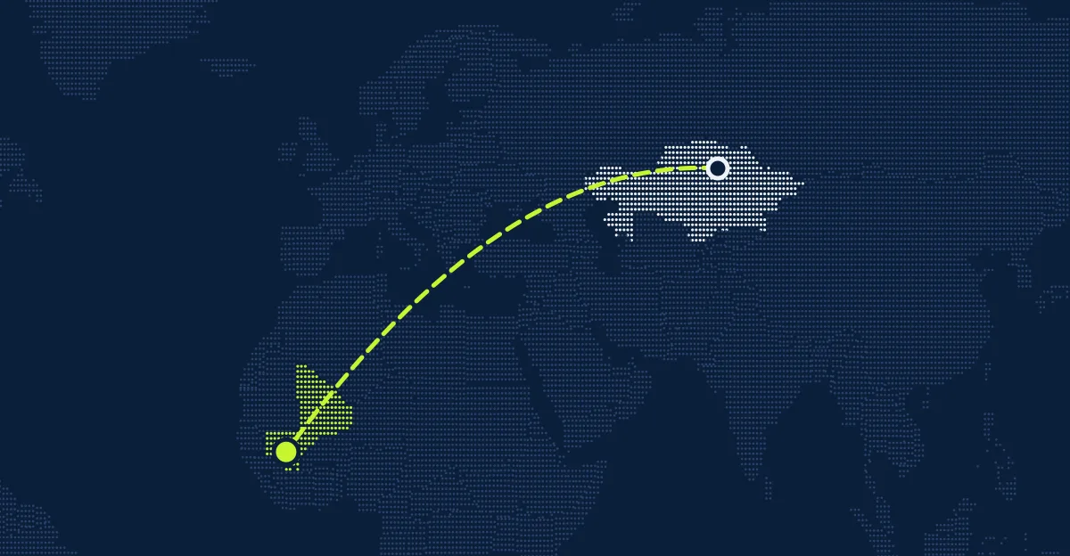 Kasachstan → Mali