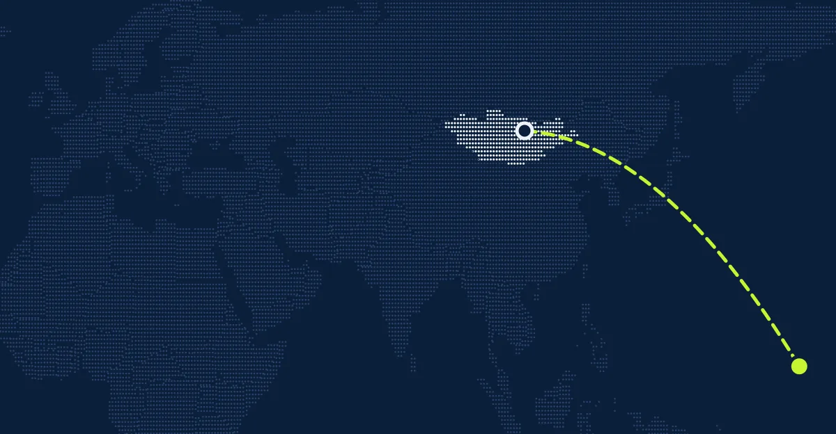 モンゴル → マーシャル諸島