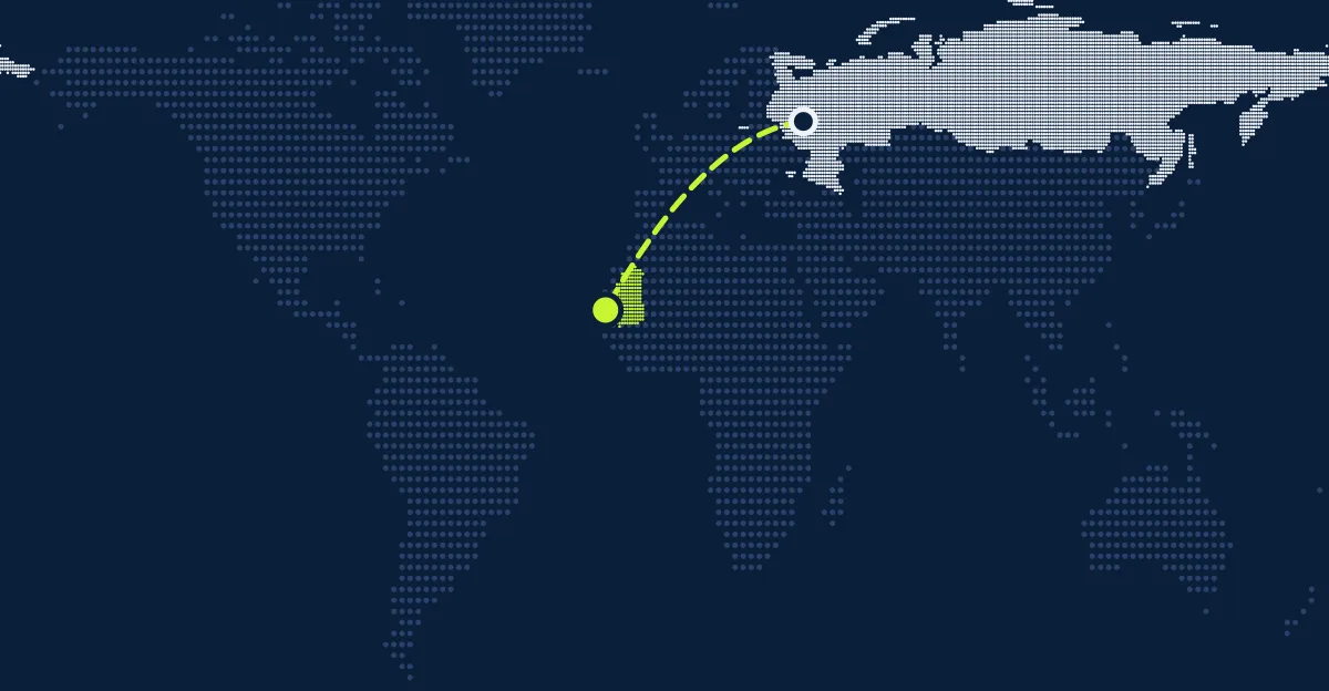 Rússia → Mauritânia
