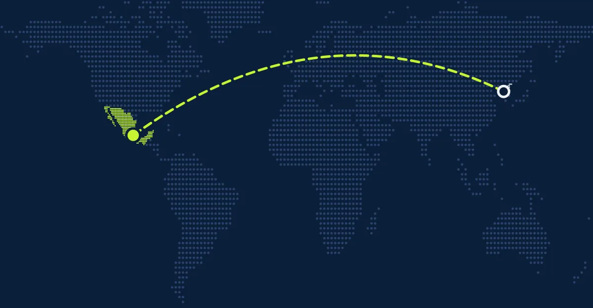 Nordkorea → Mexiko