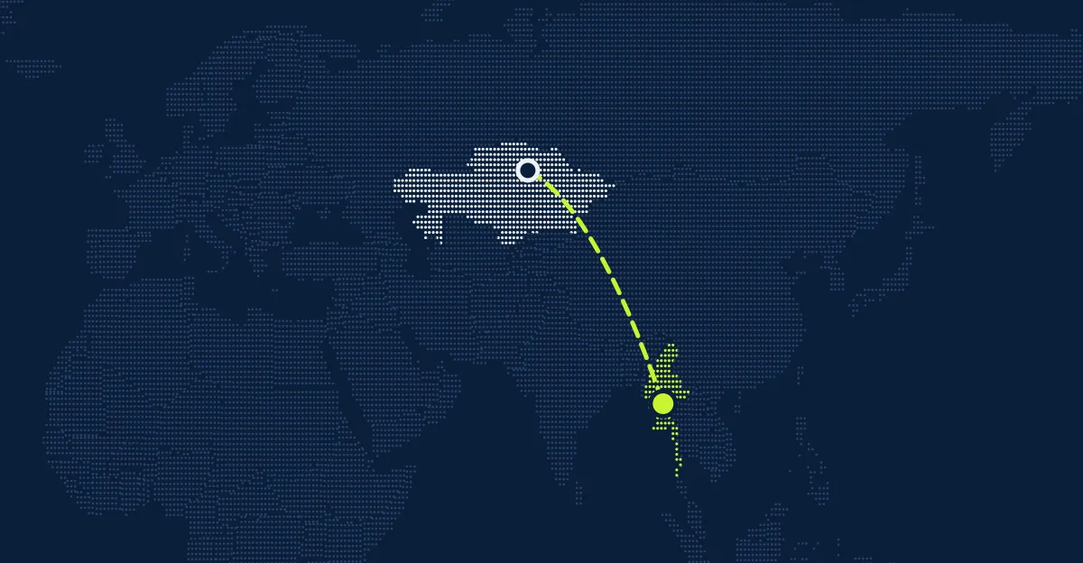 Kazakistan → Myanmar (Burma)